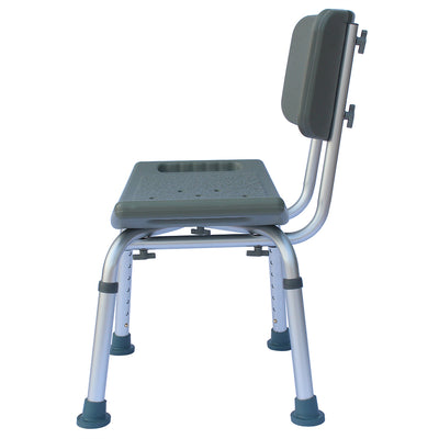 Heavy-duty Aluminum Alloy Old People Backrest Bath Chair CST-3012 Gray