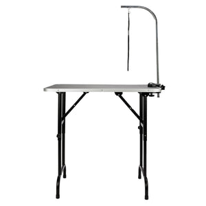 35" Highly adjustable foldable Pet Grooming Table with Adjustable Arm Black