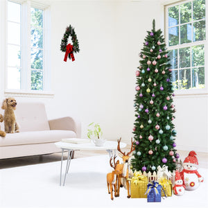 7.5ft Pointed PVC Pen Holder Christmas Tree