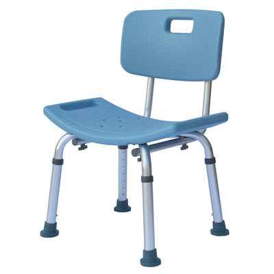 Heavy-duty Aluminum Alloy Old People Backrest Bath Chair CST-3012 Blue