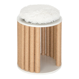 16" Pet Cat Climbing Frame Cat Furniture Grab Column Side Table