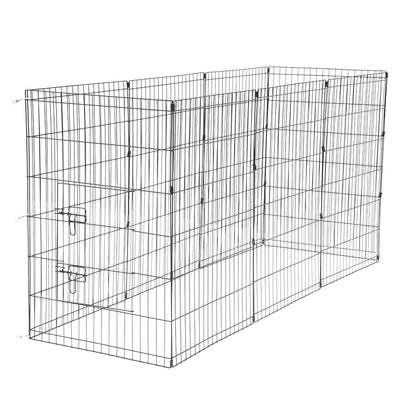 36" Tall Wire Fence Pet Dog Cat Folding Exercise Yard 8 Panel Metal Play Pen