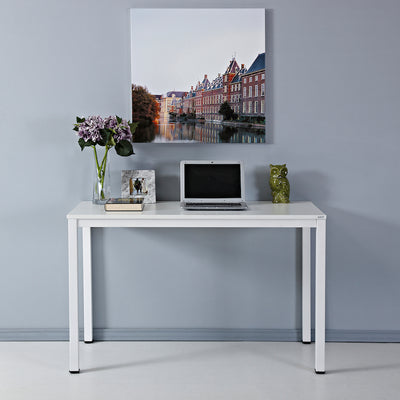 AUXLEY 47” White Computer Desk Writing Desk