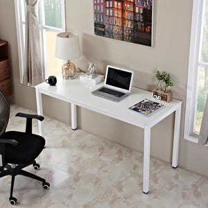 AUXLEY 55” White Office Desk Writing Desk