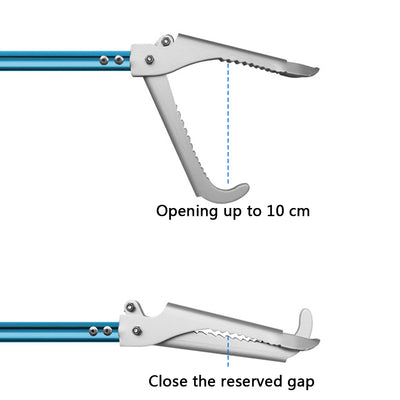 Snake Clamp Snake Catcher Snake Feeding Use Aluminum Alloy 27" Blue