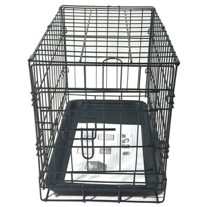 20" Pet Kennel Cat Rabbit Folding Steel Crate Animal Playpen Wire Metal Cage