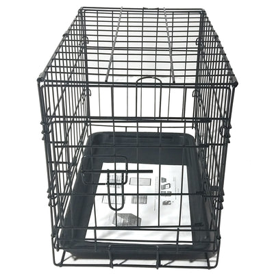 20" Pet Kennel Cat Rabbit Folding Steel Crate Animal Playpen Wire Metal Cage