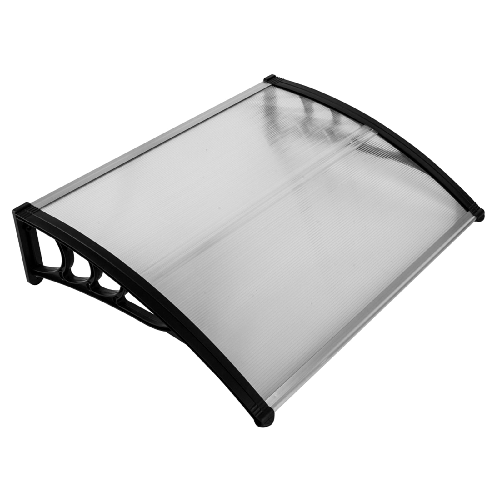 100 x 80 Household Application Door & Window Awnings Canopy White & Black Bracket