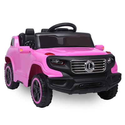 LEADZM LZ-910 Electric Car Single drive Children Car with 35W*1 6V7AH*1 Battery  Pre-Programmed Music and Remote control Pink