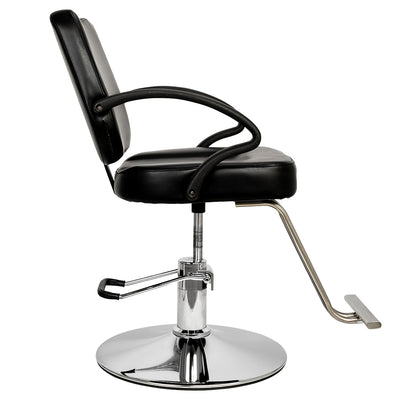 HC106 Woman Barber Chair Hairdressing Chair Black