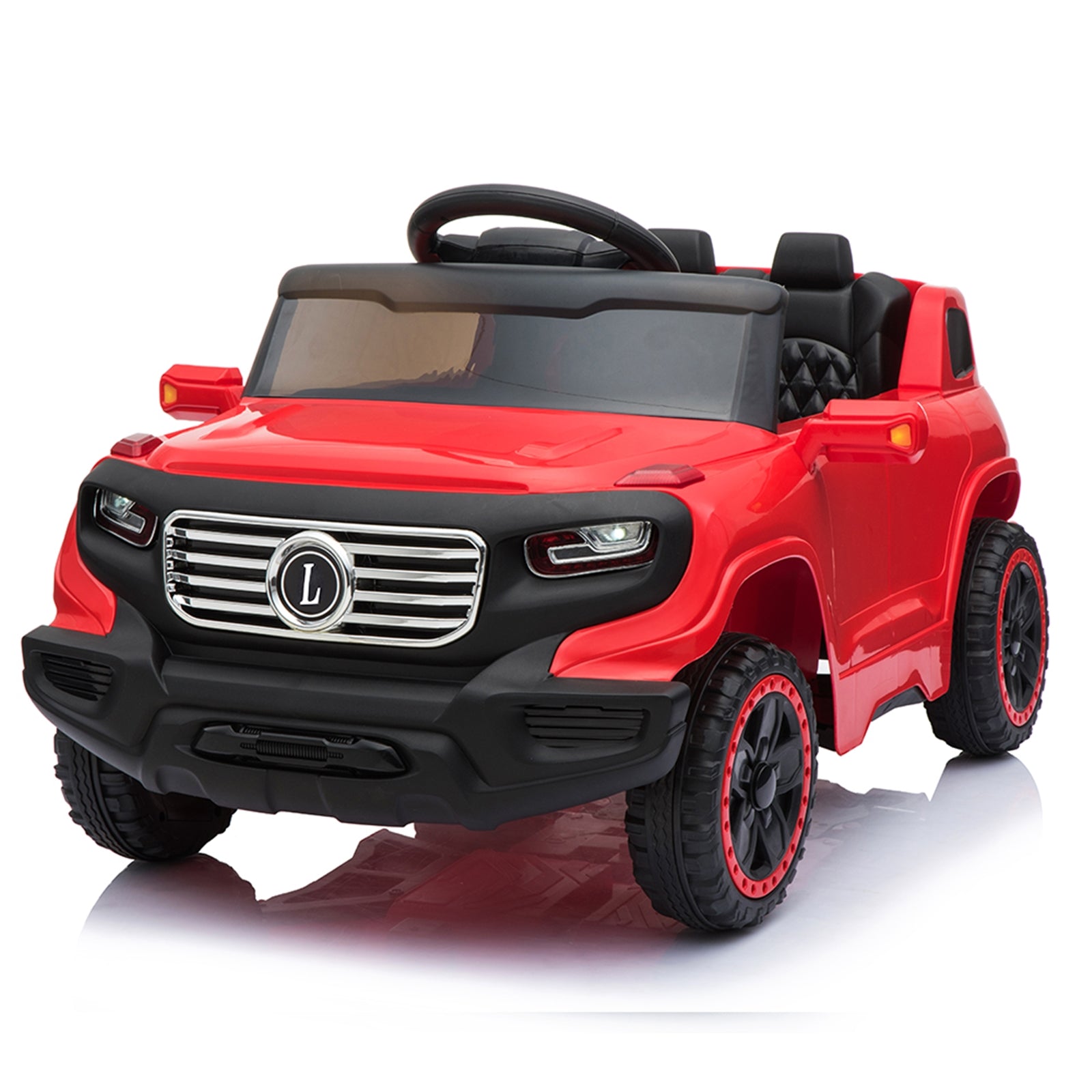 LEADZM LZ-910 Electric Stroller Single Drive 35W*1 Battery 6V7AH*1 Normal Music Version With Remote Control Red