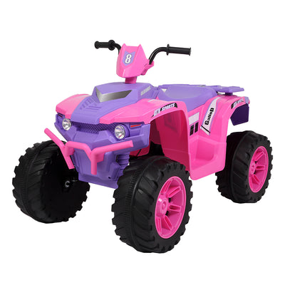 LEADZM LZ-9955 ALL Terrain Vehicle Dual Drive Battery 12V7AH*1 without Remote Control with Slow Start Pink & purple