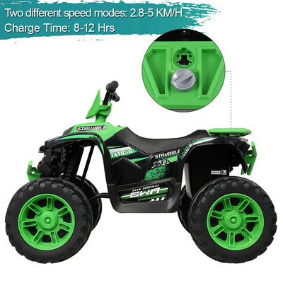 LEADZM LZ-9955 ALL Terrain Vehicle Dual Drive Battery 12V7AH*1 without Remote Control with Slow Start Green