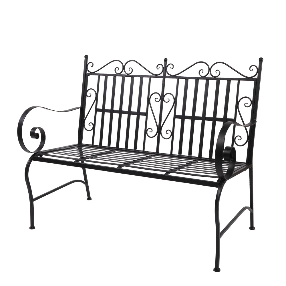Iron Double Sofa Chair Black