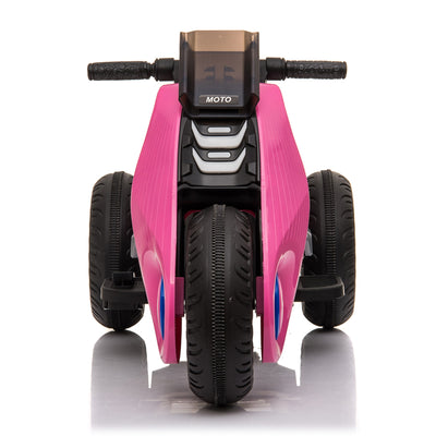 Children's Electric Motorcycle 3 Wheels Double Drive Pink