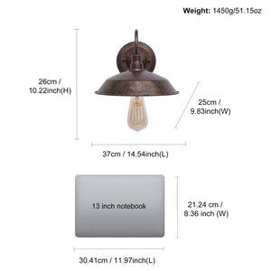 2PCS Wall Lamp E27 Wall Light Sturdy Iron Decorative Wall Lamp without Bulb for Home Living Room Bedroom Restaurant Coffee Bar Villa Homestay