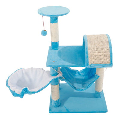 M46 32" Stable Cute Sisal Cat Climb Holder Cat Tower Lamb Blue