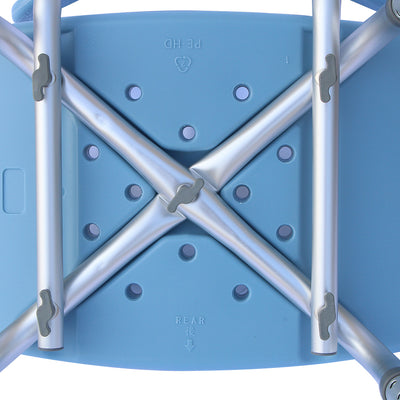 Heavy-duty Aluminum Alloy Old People Backrest Bath Chair CST-3012 Blue