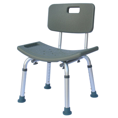 Heavy-duty Aluminum Alloy Old People Backrest Bath Chair CST-3012 Gray