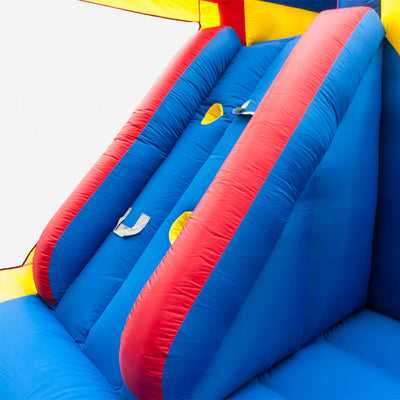 157.2 x 141.6 x 110.4" Slide Inflatable Bounce House Castle Moonwalk Jumper Bouncer