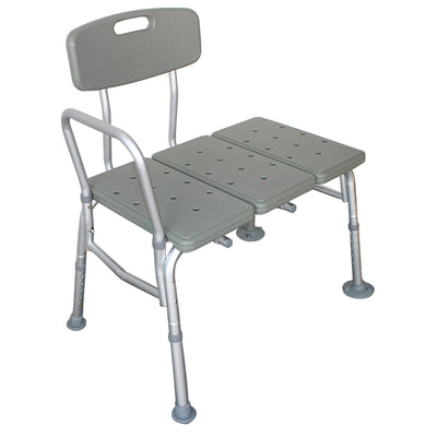 3 Blow Molding Plates Aluminium Alloy Elderly Bath Chair Gray