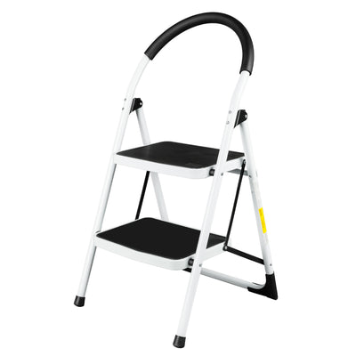 Folding Stool Heavy Duty Industrial Lightweight 2-Step Ladder