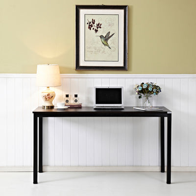 AUXLEY 55“ Black Oak Simple Office Writing Desk