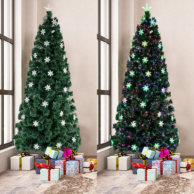 7FT Small Light Fiber Optic Christmas Tree 290 Branches