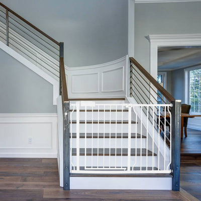 A Style White Child Safety Gate (43.75 x 47.6 x 31.5)”with 36CM Extension