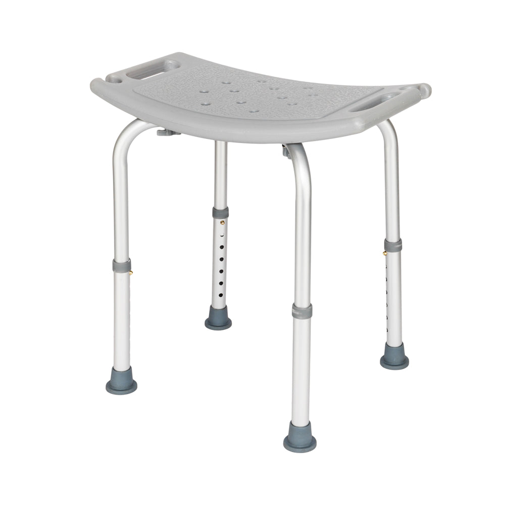 Aluminium Alloy Elderly Bath Chair without Back of a Chair Gray