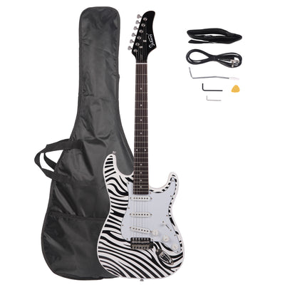 Zebra-Stripe GST-E Electric Guitar