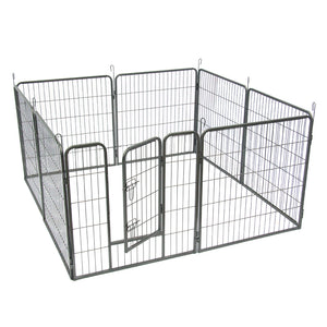 32" Dog Pet Playpen Heavy Duty Metal Exercise Fence