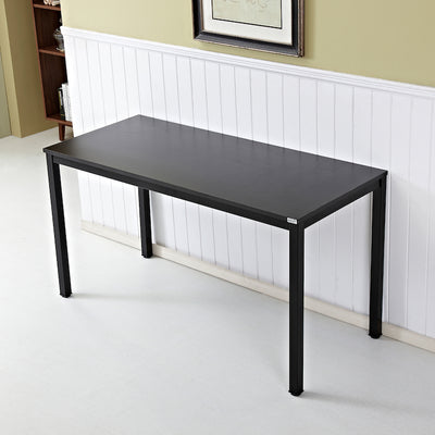 AUXLEY 55“ Black Oak Simple Office Writing Desk