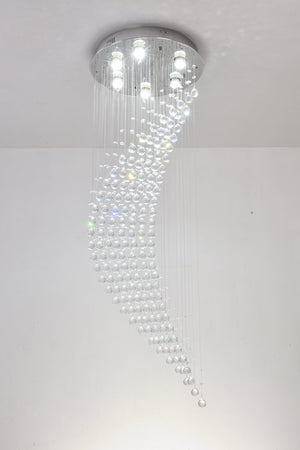 6 Light Unique / Statement Geometric Chandelier