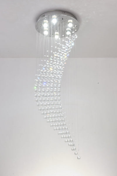 6 Light Unique / Statement Geometric Chandelier