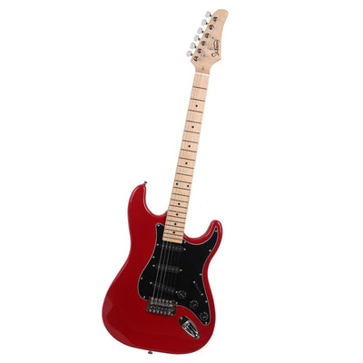 Red GST Stylish Electric Guitar with Black Pickguard