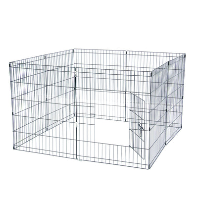 30" Tall Wire Fence Pet Dog Cat Folding Exercise Yard 8 Panel Metal Play Pen