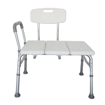 3 Blow Molding Plates Aluminum Alloy Elderly Bath Chair White