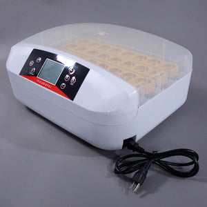 32-Egg Practical Fully Automatic Poultry Incubator with Egg Candler