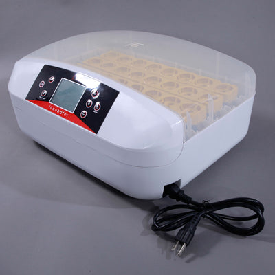 32-Egg Practical Fully Automatic Poultry Incubator with Egg Candler