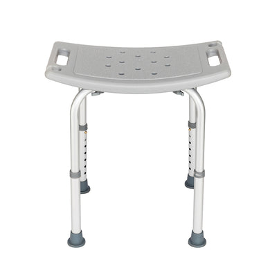 Aluminium Alloy Elderly Bath Chair without Back of a Chair Gray