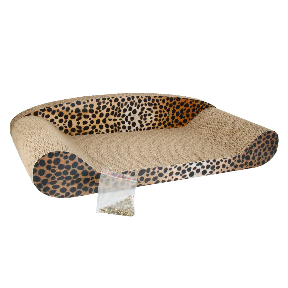 Harden Corrugated Paper Pet Cat Toy Cat Sofa Claws Grinding Board with Catnip (Large Size)