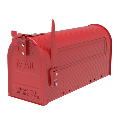 High quality Durable Red Iron Mailbox