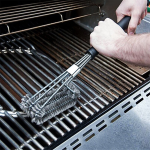 14 "932 ° F Barbecue Gloves And 18" 3-Wire Barbecue Brush Set, Grill Set Bbq Tools Bbq Accessories ( Do not sell on Amazon)
