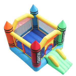 3.7*2.7*2.3m 420D Thick Oxford Cloth Inflatable Bounce House Castle Ball Pit Jumper Kids Play Castle