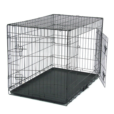 42" Pet Kennel Cat Dog Folding Steel Crate Animal Playpen