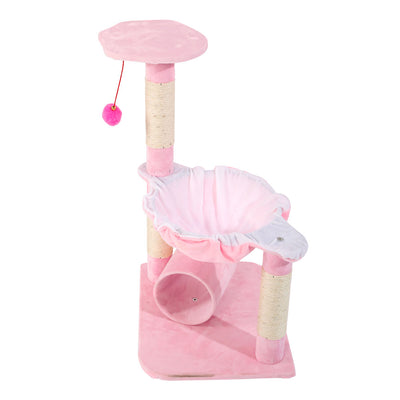 M51 28" Stable Cute Sisal Cat Climb Holder Cat Tower Lamb Pink