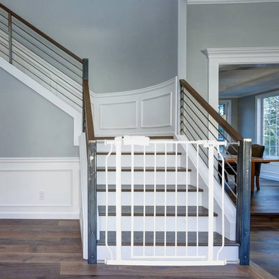 A Style White Child Safety Gate (29.5 x 33.5 x 31.5)”