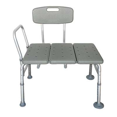 3 Blow Molding Plates Aluminium Alloy Elderly Bath Chair Gray