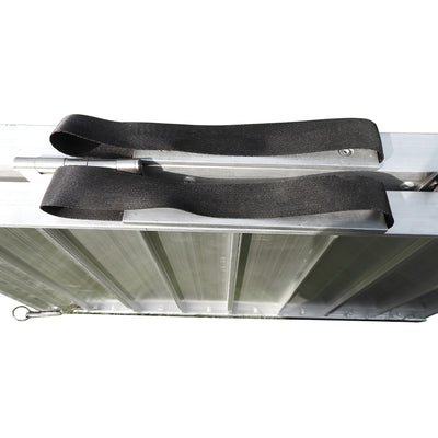 4 Ft Home Corridor Aluminum Alloy Folding Ramp Silver